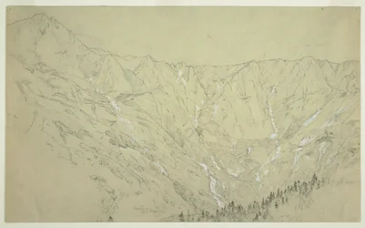 Rysunek, Wielka Kotlina, Mt. Katahdin, ok. 1877 r.