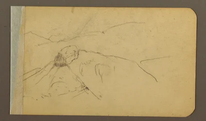 Rysunek, pasma wzgórz i gór, szczyt San Bernal, 1889 r.