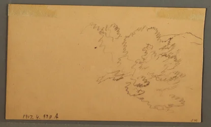 Rysunek, Wzgórza i dolina, październik 1873 r.