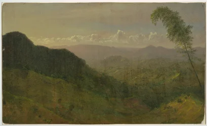 Rysunek, pagórkowaty krajobraz, 1865 r.