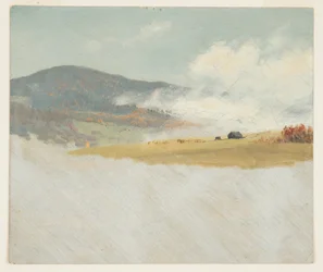 Rysunek, Pagórkowate krajobrazy, 1865-75