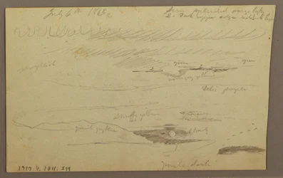 Rysunek, dolina Hudson, 1863 r.