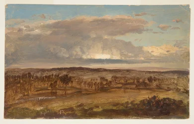 Rysunek, dolina Hudson, kwiecień 1867 r.