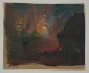 Rysunek, Fantazja na temat góry lodowej, około 1859 r.