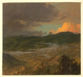 Rysunek, krajobraz, 1865