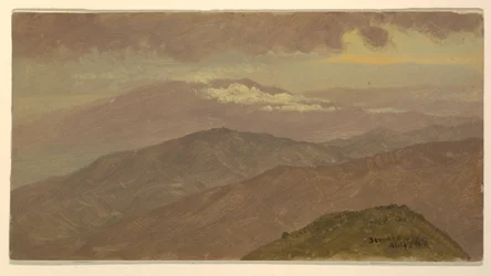 Rysunek, krajobraz, sierpień 1865