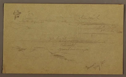Rysunek, krajobraz, maj 1865 r.
