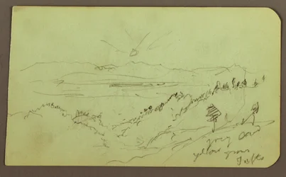 Rysunek, Pejzaż; Verso: Rysunek, Pejzaż, 1883