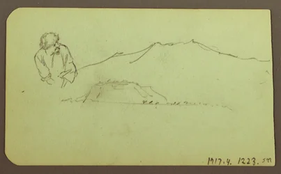 Rysunek, Pejzaż; Verso: Rysunek, Pejzaż, 1883