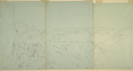 Rysunek, Krajobraz w El Yeman, 1868 r.