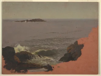 Rysunek, wybrzeże Maine, 1845-48