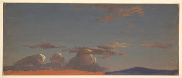 Rysunek, Maine - studium nieba, ok. 1868-69