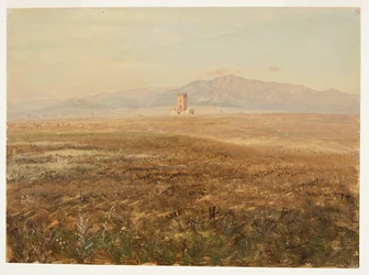 Rysunek, meksykański krajobraz, kwiecień 1869 r.