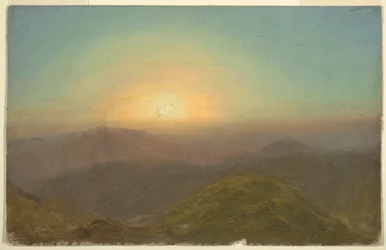 Rysunek, Pejzaż poranny, 1865 r.