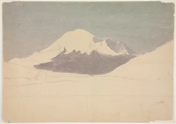 Rysunek, góra Chimborazo, Ekwador, lipiec 1857 r.