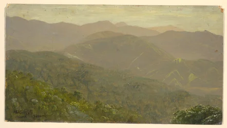 Rysunek, Krajobraz górski, sierpień 1865 r.