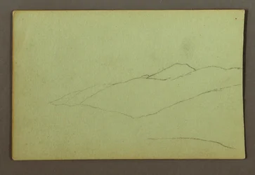 Rysunek, grzbiet górski, prawdopodobnie 1856 r.