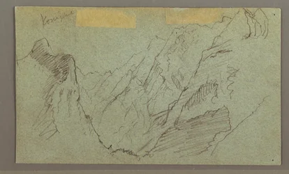 Rysunek, dolina górska, prawdopodobnie 1868 r.