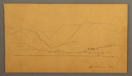 Rysunek, Zatoka górska, prawdopodobnie 1859 r.