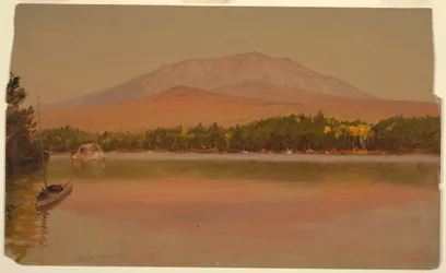 Rysunek, Mt. Katahdin z Togue Pond, 1875-80