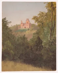 Rysunek Olana z południowego zachodu, ok. 1872 r.