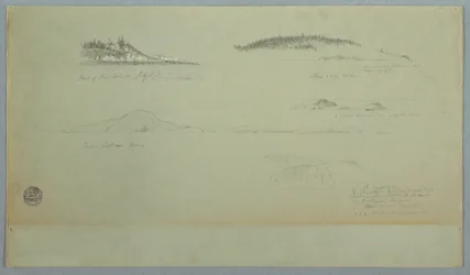 Rysunek, część wyspy Fogo, spojrzenie Indian, 2 lipca 1859 r.