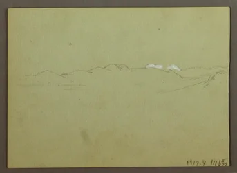 Rysunek, studium roślin i krajobrazu, 28 kwietnia 1869 r.