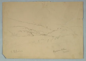 Rysunek, jezioro Ripogenus, ok. 1855 r.