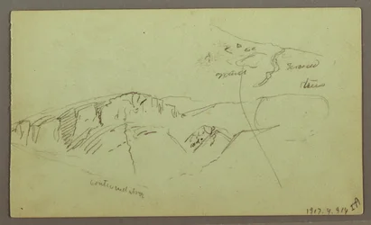 Rysunek, Rocky Mountaintops, prawdopodobnie 1868 r.