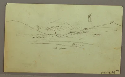 Rysunek, ruiny, 27 kwietnia 1868 r.