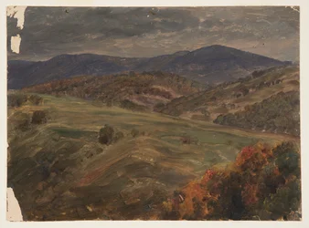 Rysunek, Scena w Catskills, 1870-80