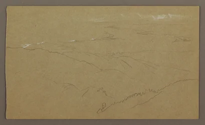 Rysunek, Brzeg i morze, "Bloxburgh", sierpień 1865 r.