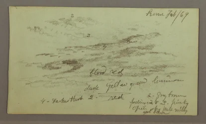 Rysunek, studium nieba, 1 lutego 1869 r.
