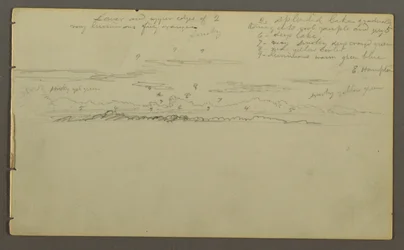 Rysunek, Studium nieba, prawdopodobnie 1857-58