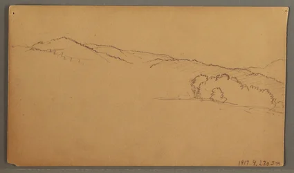 Rysunek, Studium nieba, prawdopodobnie 1873