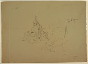 Rysunek "Statua Rock", wrzesień 1851 r.