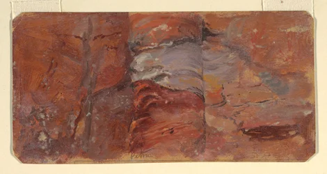Rysunek, Studium skał, Petra, luty 1868 r.