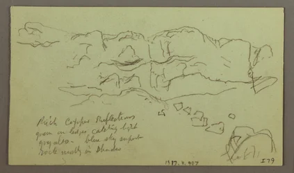 Rysunek, Studium boku doliny, 4 maja 1868 r.