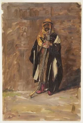 Rysunek, Studium stojącego beduina, 1869 r.