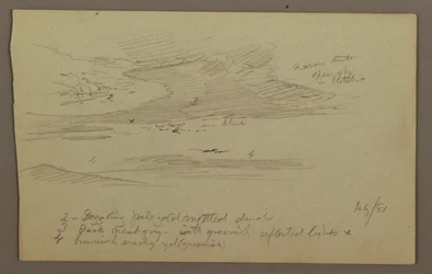 Rysunek, Szczyt i niebo, lipiec 1881 r.