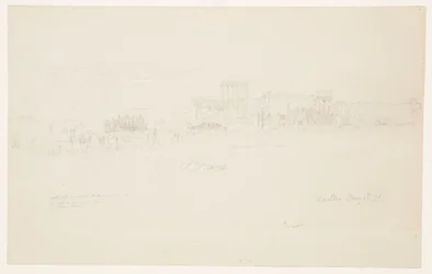 Rysunek, świątynie, Baalbek, 6 maja 1868 r.