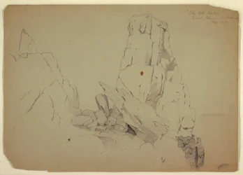 Rysunek, "Stary biskup", wrzesień 1851 r.