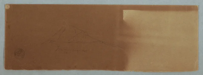 Rysunek, wulkan Tungurahua, Ekwador, czerwiec 1857 r.