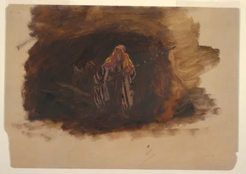 Rysunek, Dwóch Beduinów, 1874 r.