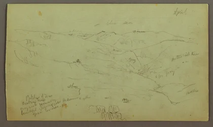 Rysunek, Valley, prawdopodobnie kwiecień 1868 r.