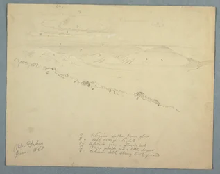 Rysunek, widok z góry Salus, Jamajka, czerwiec 1865 r.