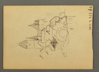 Rysunek, jezioro Thun, Oberland Berneński, 20 sierpnia 1868 r.
