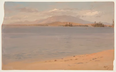 Góra Katahdin z jeziora Millinocket