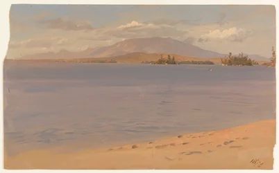 Góra Katahdin z jeziora Millinocket