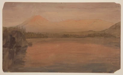 Mt. Katahdin i Turner z jeziora Katahdin